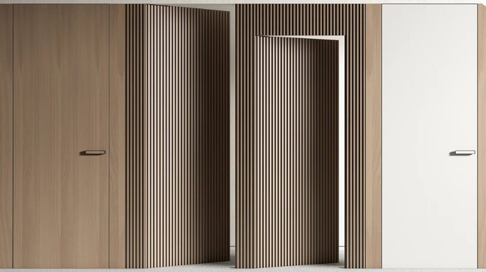 Invisible grille door