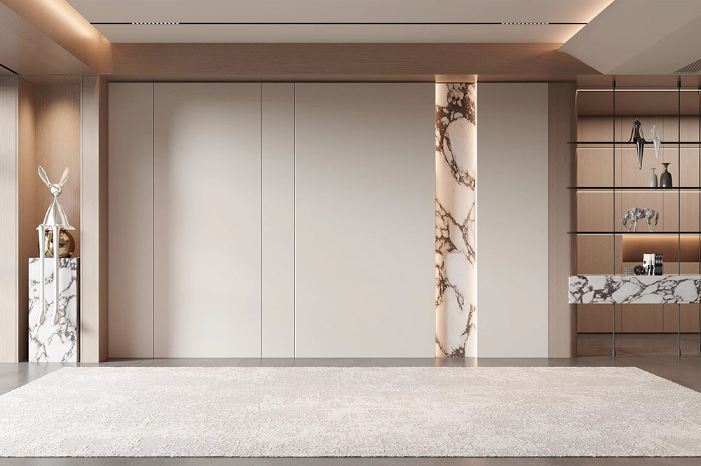 With both appearance value and practicality, wall systems have become a new favorite in modern home decoration
