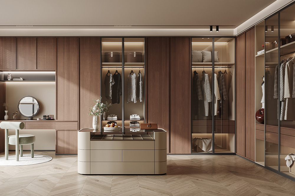 Customization goes beyond mere dimensions. With human-centric design, wardrobes unlock endless possibilities for space utilization