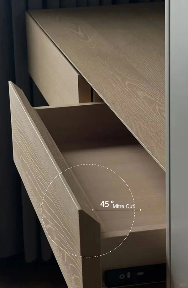 45° angle cutting process