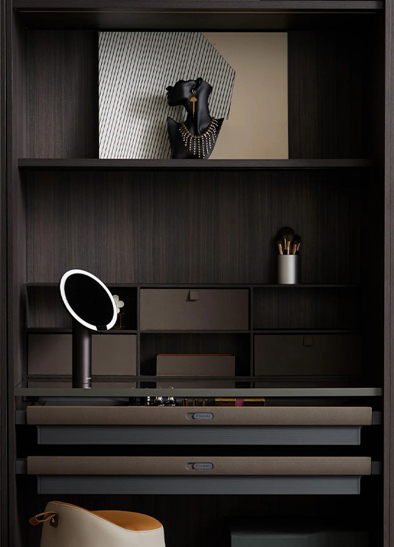 Dressing table storage
