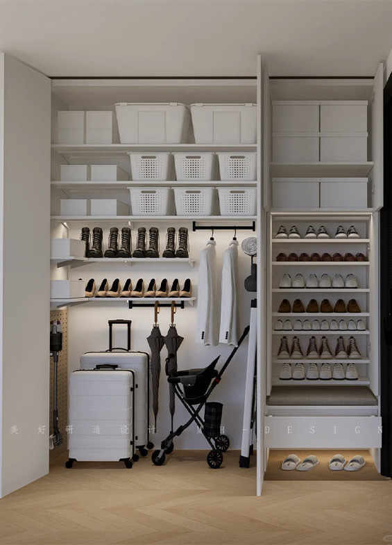 Shoe cabinet storage
