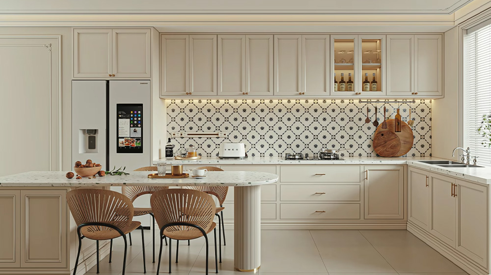 Guest Kitchen Integrated Island Kitchen