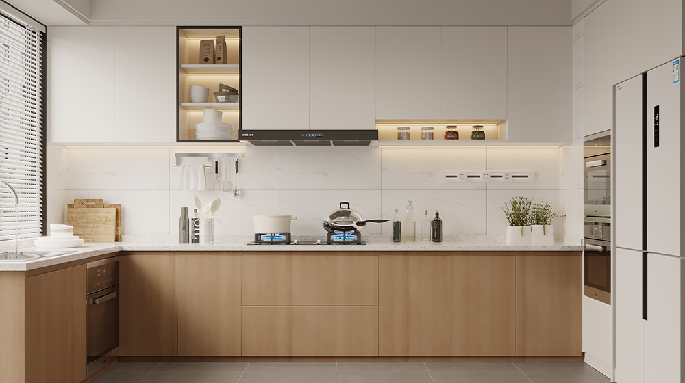 Wooden Wind Splicing Kitchen