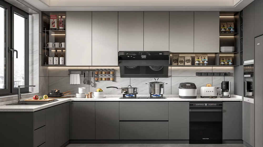 Light grey glass grid style