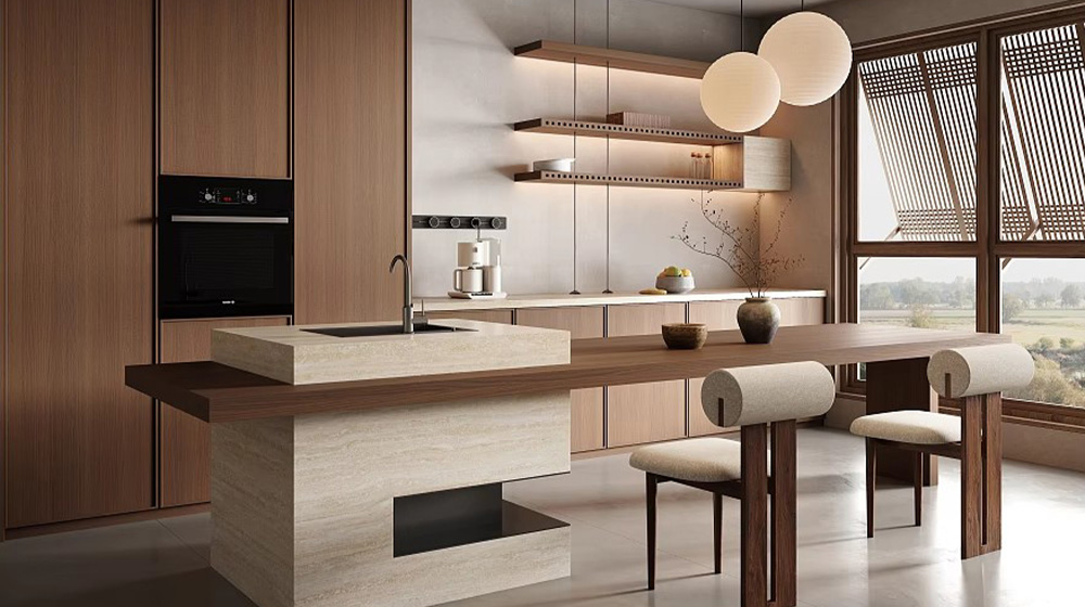 Integrated Kitchen and Kitchen Wood Style