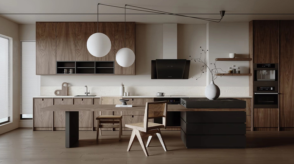 Integrated Wooden Kitchen and Kitchen Design
