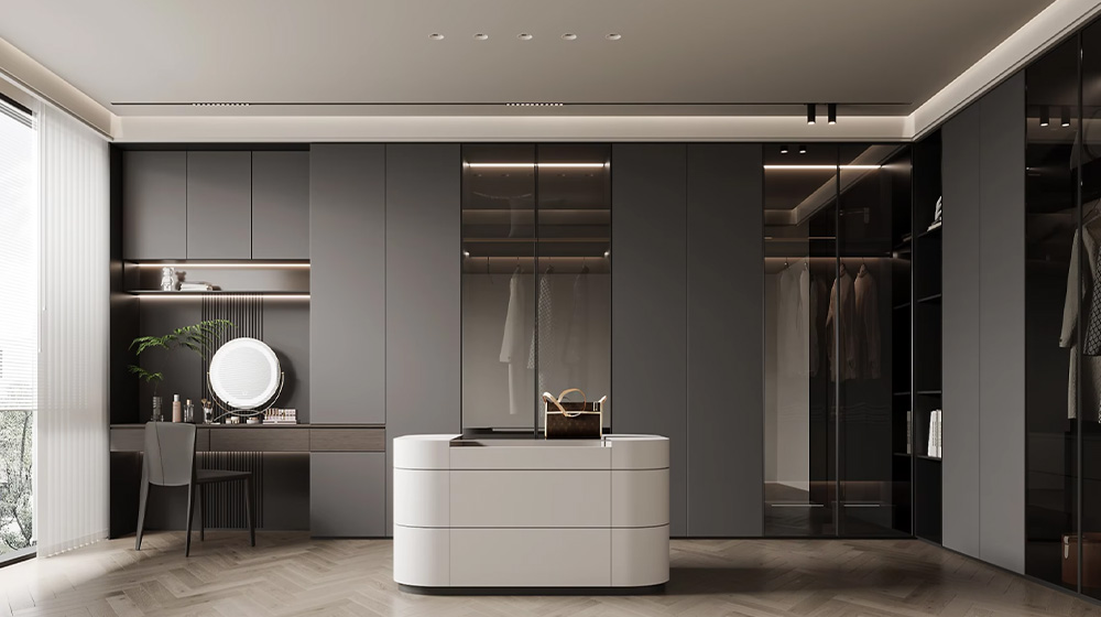 Minimalist black and white style