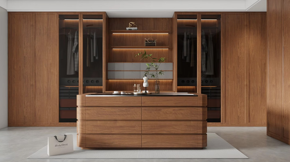 Minimalist deep wood style