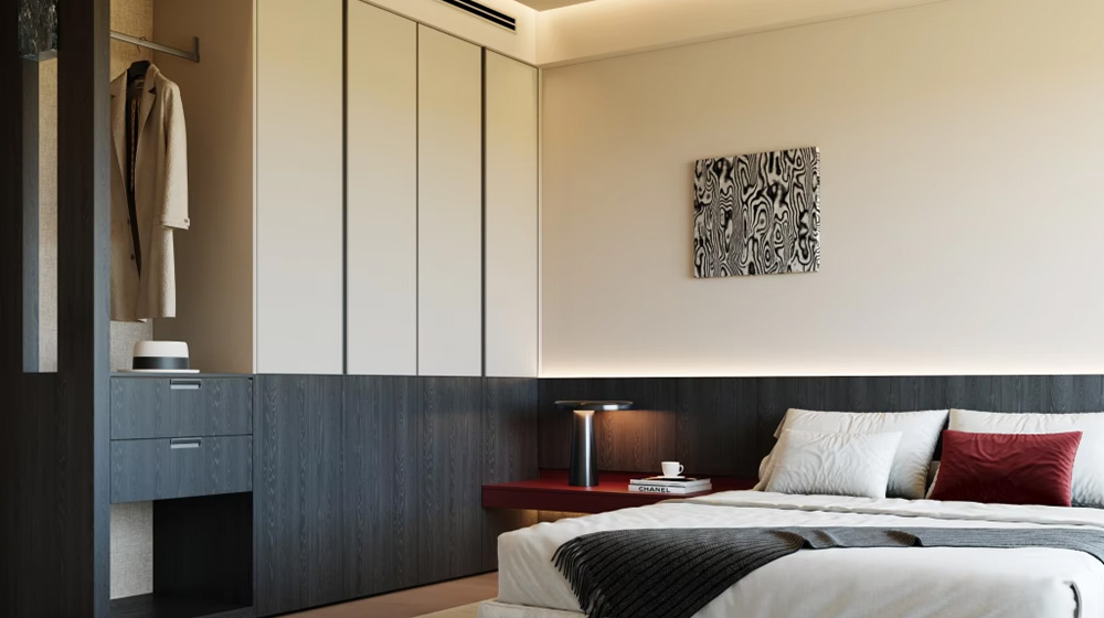 Light and dark contrasting colors